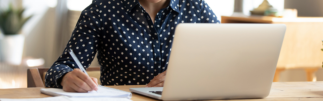 Person using laptop 